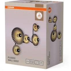 Osram Decor Plissee væglampe, grå
