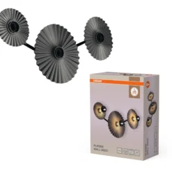 Osram Decor Plissee væglampe, grå