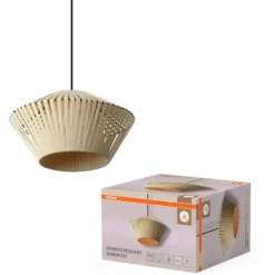 Osram Decor Stripes pendel, beige, Ø30 cm