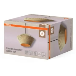 Osram Decor Stripes pendel, beige, Ø30 cm