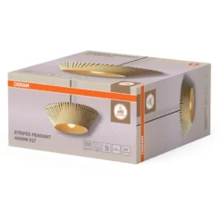 Osram Decor Stripes pendel, beige, Ø40 cm