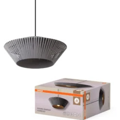 Osram Decor Stripes pendel, grå, Ø40 cm