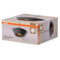 Osram Decor Stripes pendel, grå, Ø40 cm