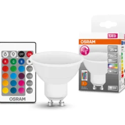 Osram GU10 spotpære med fjernbetjening, 2700K, 4,5W