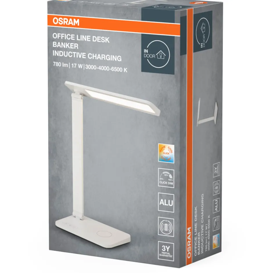 Osram Office Banker skrivebordslampe, 18W, hvid