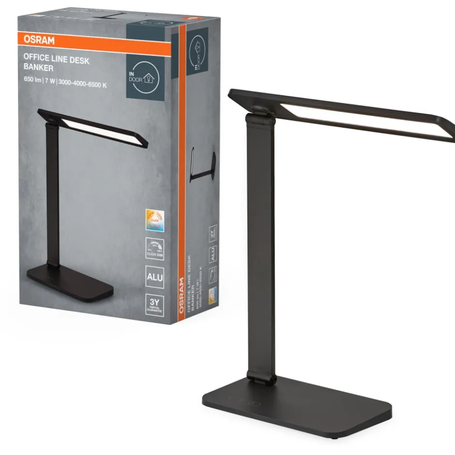 Osram Office Banker skrivebordslampe, 7,5W, sort