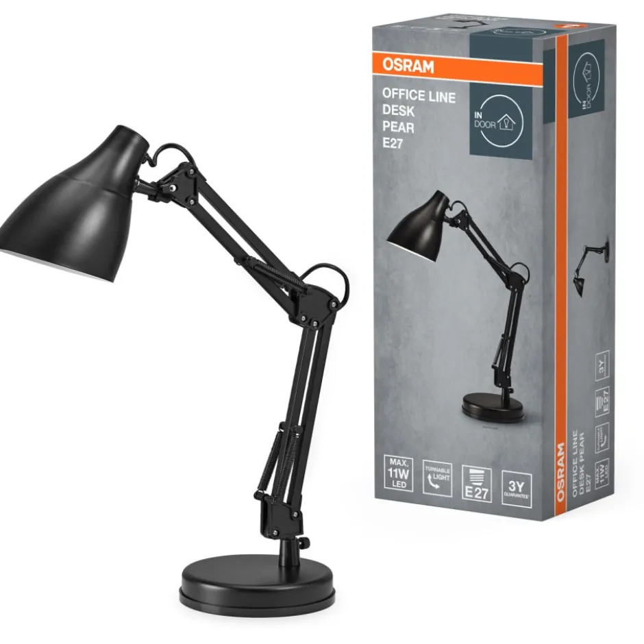 Osram Office skrivebordslampe, sort