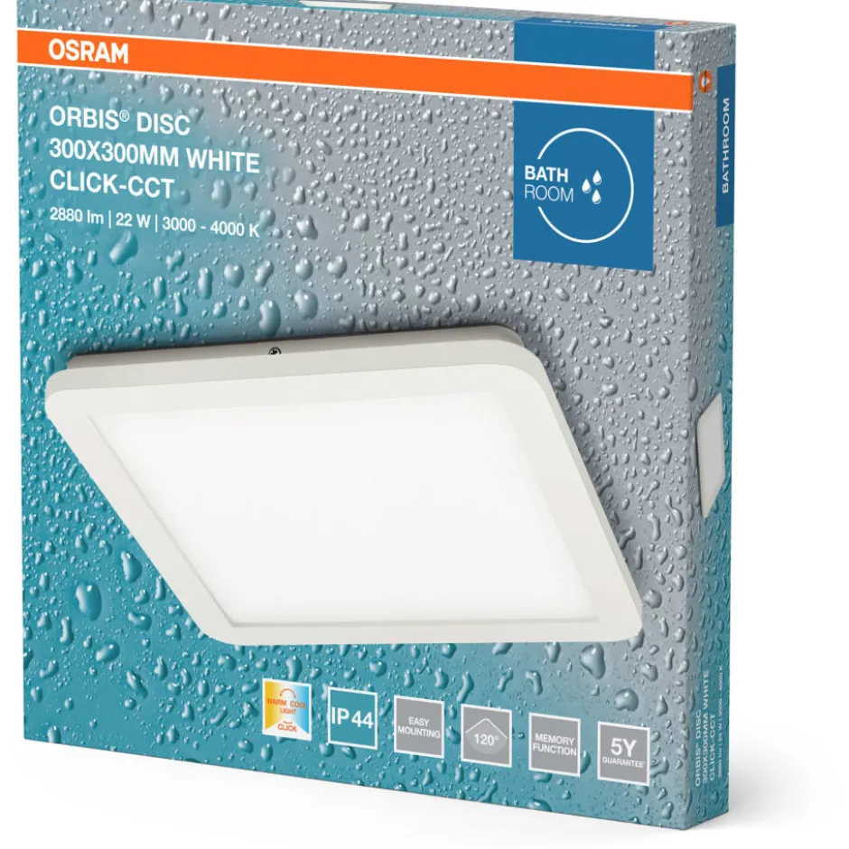 Osram Orbis Disc loftlampe, 3000-4000K, 22W, hvid