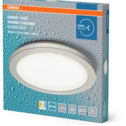 Osram Orbis Disc plafond, 3000-4000K, 22W, krom
