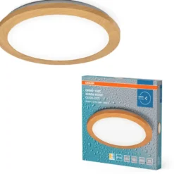 Osram Orbis Disc plafond, 3000-4000K, 22W, træ
