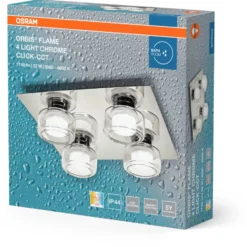 Osram Orbis Flame loftlampe, 3000-4000K, krom
