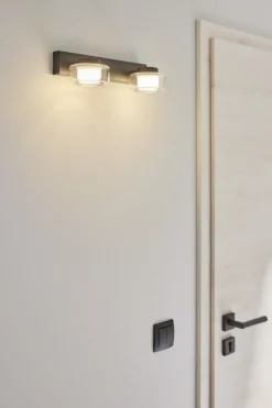 Osram Orbis Flame spejllampe, 3000-4000K, sort, 30 cm