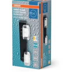 Osram Orbis Flame spejllampe, 3000-4000K, sort, 30 cm