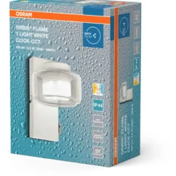 Osram Orbis Flame væglampe, 3000-4000K, hvid