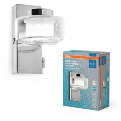 Osram Orbis Flame væglampe, 3000-4000K, krom