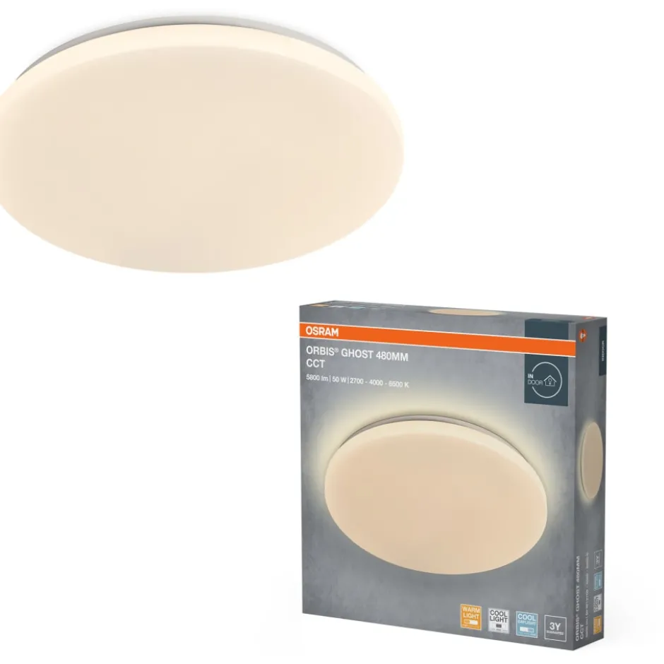 Osram Orbis Ghost plafond, Ø49 cm