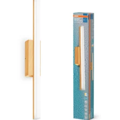Osram Orbis spejllampe, 3000-4000K, træ