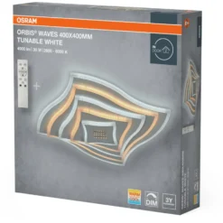 Osram Orbis Waves loftlampe, 40 x 40 cm