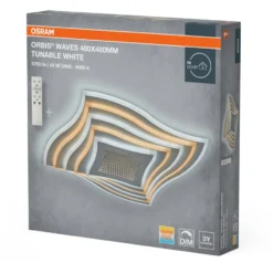 Osram Orbis Waves loftlampe, 48 x 48 cm