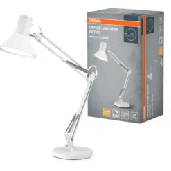 Osram Retro skrivebordslampe, hvid
