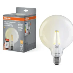 Osram Smart+ E27 globepære, 2700K, 6W
