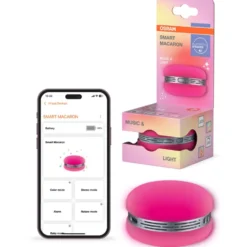 Osram Smart+ Macaron højttaler med lys, lyserød