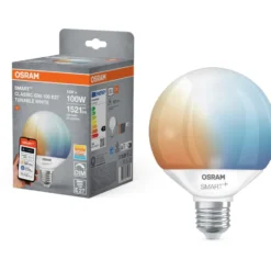Osram Smart+ Wifi E27 kronepære, 2700K, 14W