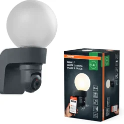 Osram Smart+ Wifi Globe udendørs væglampe med kamera