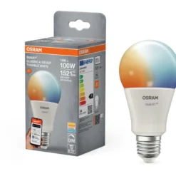 Osram Smart+ Wifi Matter E27 standardpære, 2700K-6500K, 14W