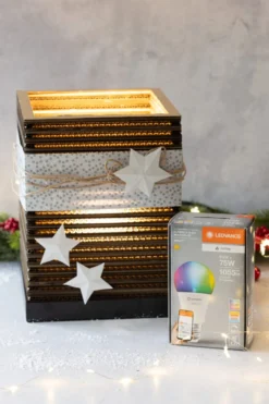 Osram Smart+ Wifi Matter E27 standardpære, farveskift, 9,5W