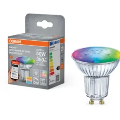 Osram Smart+ Wifi Matter GU10 spotpære, farveskift, 4,7W