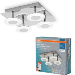 Osram Smart+ Wifi Orbis Wave spotlampe, justerbar hvid, krom