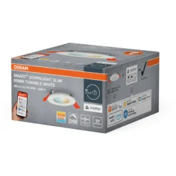 Osram Smart+ Wifi Slim indbygningsspot, justerbar hvid, Ø8,5 cm