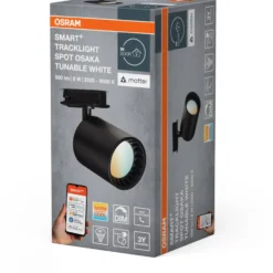 Osram Smart+ Wifi Tracklight Osaka skinnespot, justerbar hvid, sort