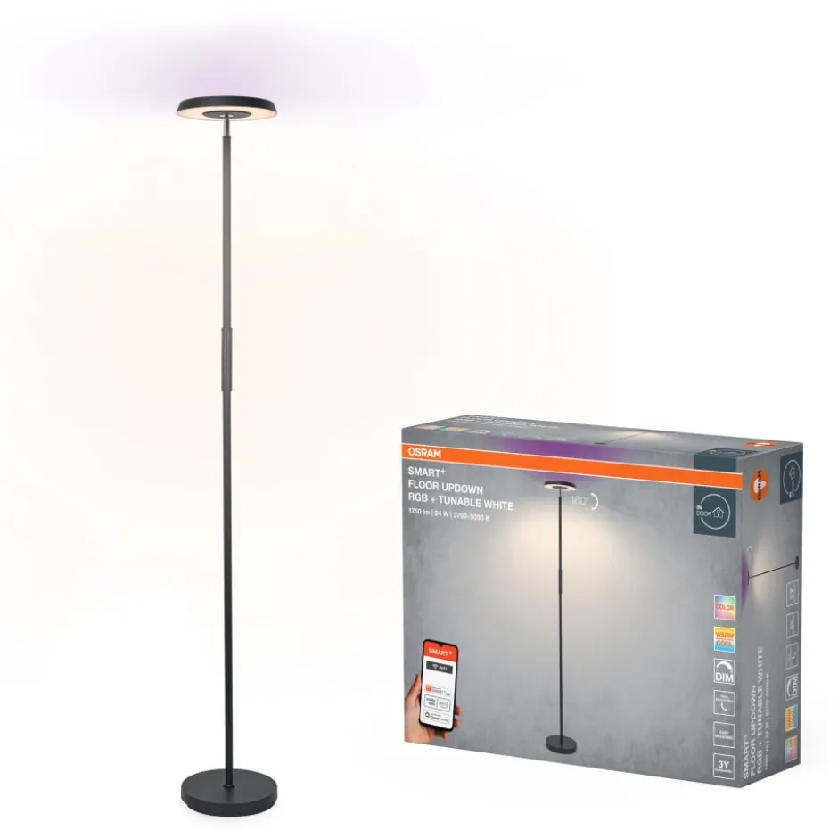 Osram Smart+ Wifi UpDown gulvlampe, farveskift