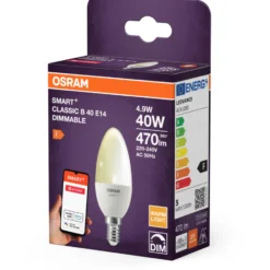 Osram Smart+ Zigbee E14 kertepære, 2700K, 4,9W