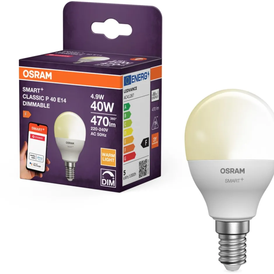 Osram Smart+ Zigbee E14 kronepære, 2700K, 4,9W