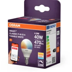Osram Smart+ Zigbee E14 kronepære, 2700K-6500K, 4,9W