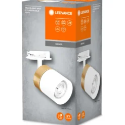 Osram Tracklight 1F Cylinder skinnespot, guld/hvid