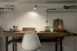 Osram Trapezium klemmelampe, grå