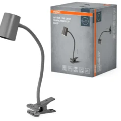 Osram Trapezium klemmelampe, grå