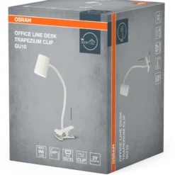 Osram Trapezium klemmelampe, hvid