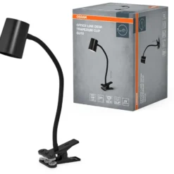 Osram Trapezium klemmelampe, sort