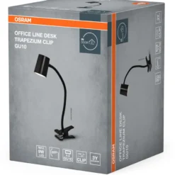 Osram Trapezium klemmelampe, sort