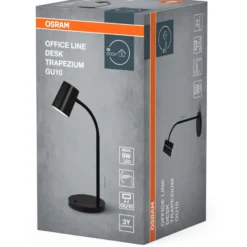 Osram Trapezium skrivebordslampe, sort