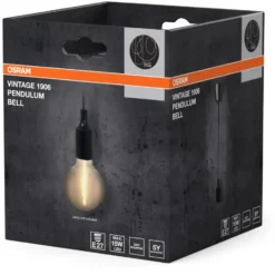 Osram Vintage 1906 Bell fatningssæt, sort