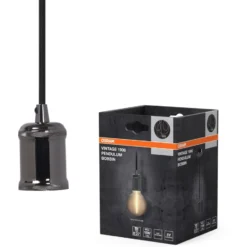 Osram Vintage 1906 Bobbin fatningssæt, grå
