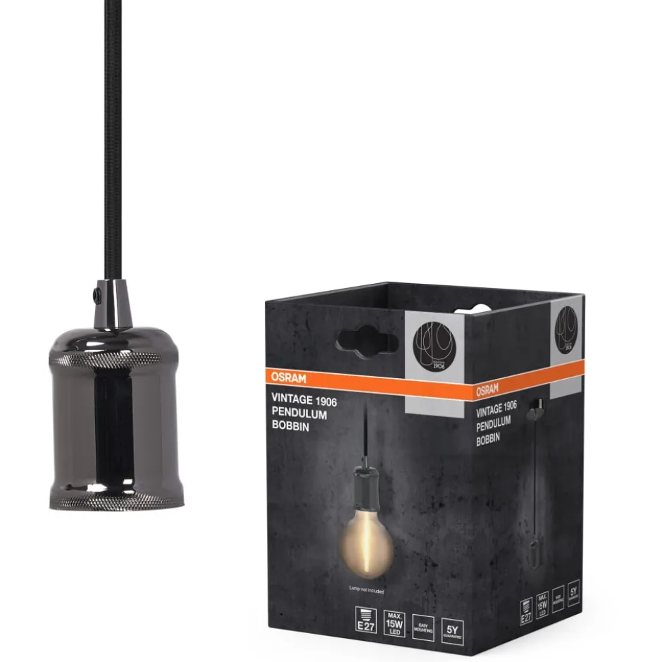 Osram Vintage 1906 Bobbin fatningssæt, grå