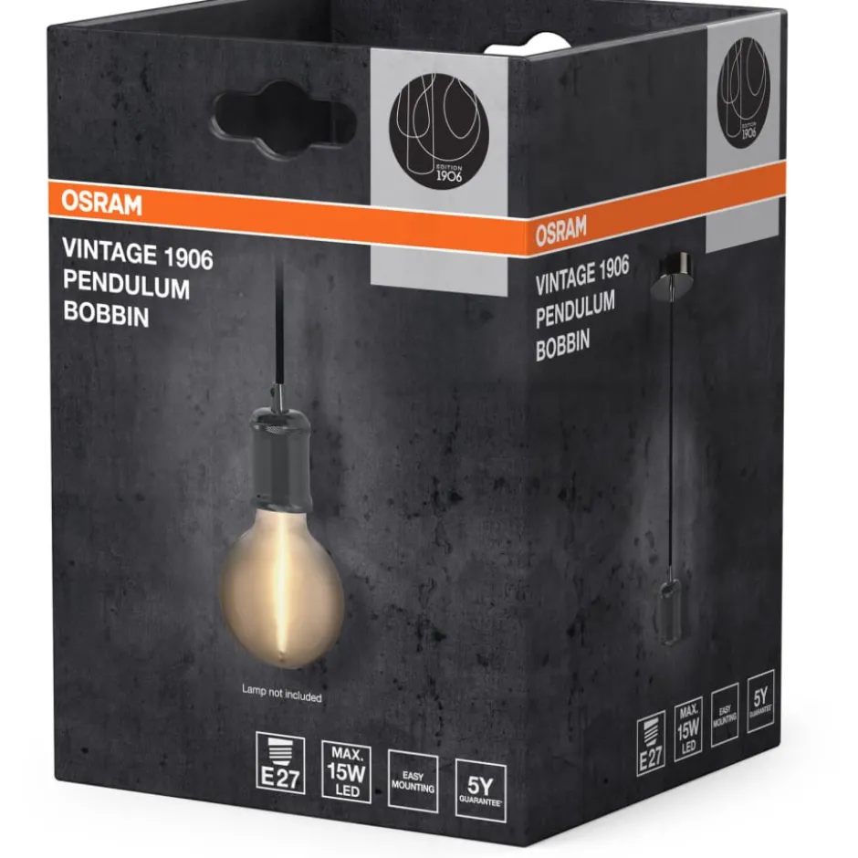 Osram Vintage 1906 Bobbin fatningssæt, grå