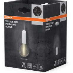 Osram Vintage 1906 Round fatningssæt, hvid